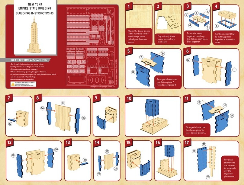 Insight Editions NEW YORK EMPIRE STATE BUILDING Building instructions