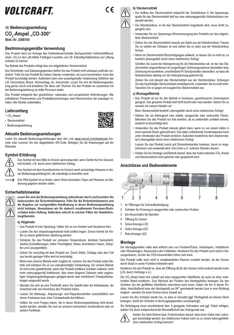VOLTCRAFT CO-300 User manual