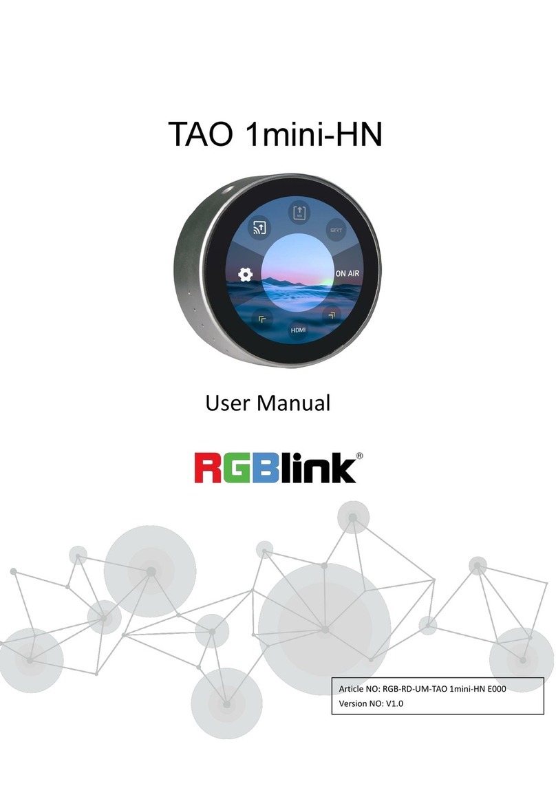 RGBlink TAO 1mini-HN User manual
