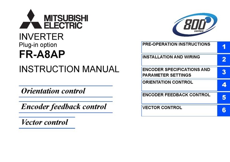 Mitsubishi Electric 800 Series instruction manual