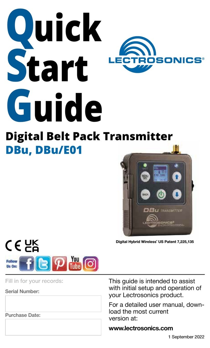 Lectronics DBu quick start guide Lectronics DBu quick start guide