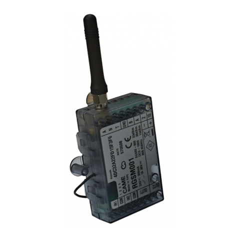 CAME 806SA-0010 installation instructions