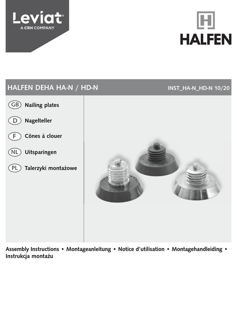 CRH Leviat HALFEN DEHA HA-N Assembly instructions