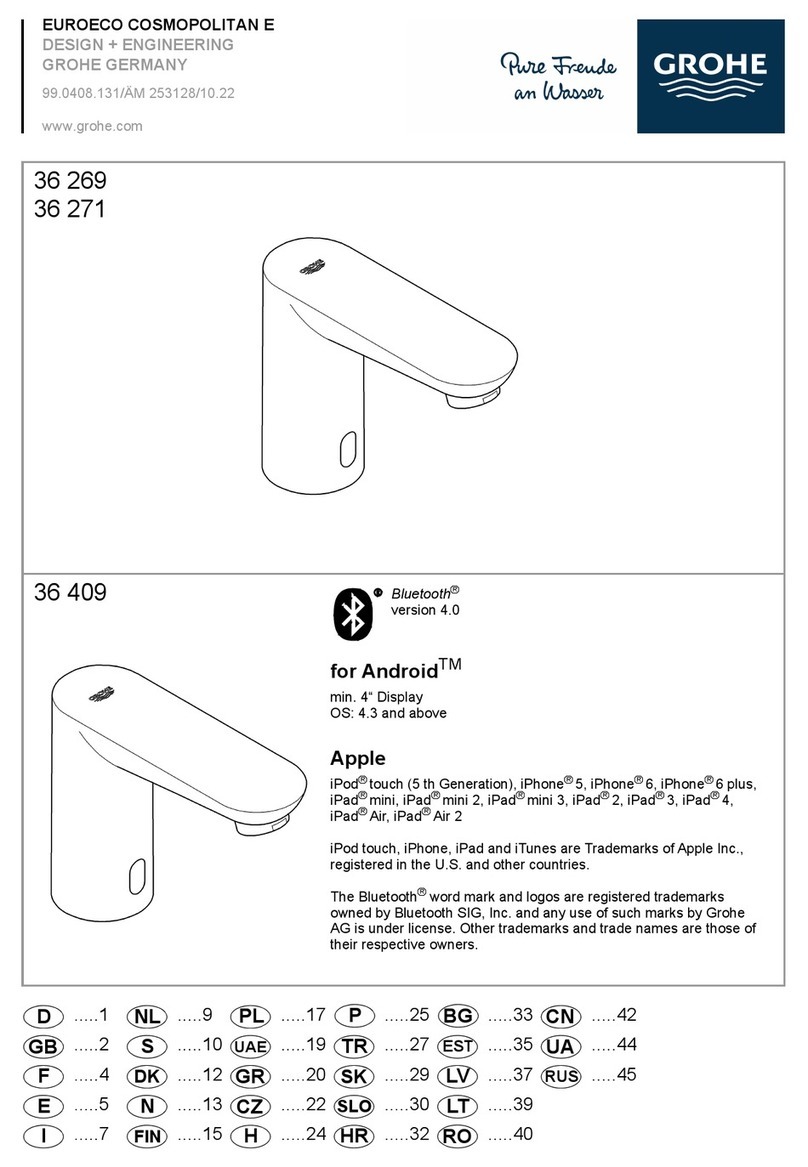 Grohe Euroeco Cosmopolitan E 36 269 manual