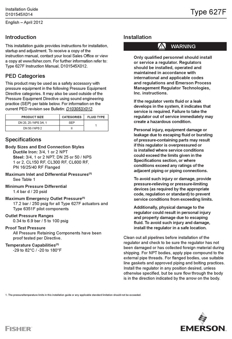 Emerson FISHER 627F User manual