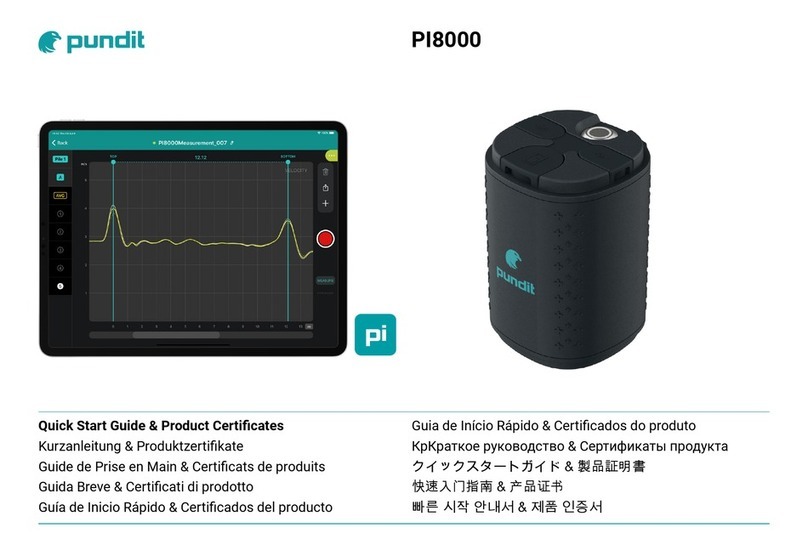 Pundit PI8000 quick start guide