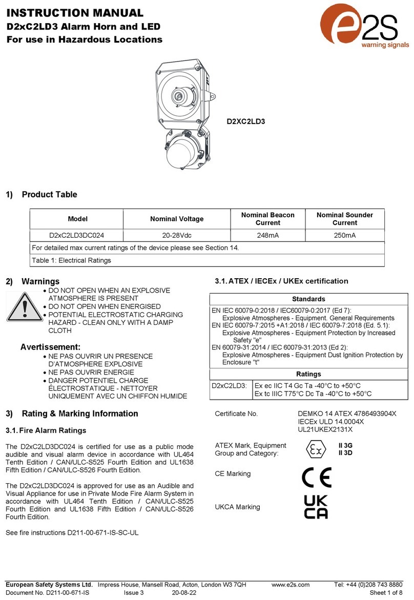 E2S D2xC2LD3 User manual