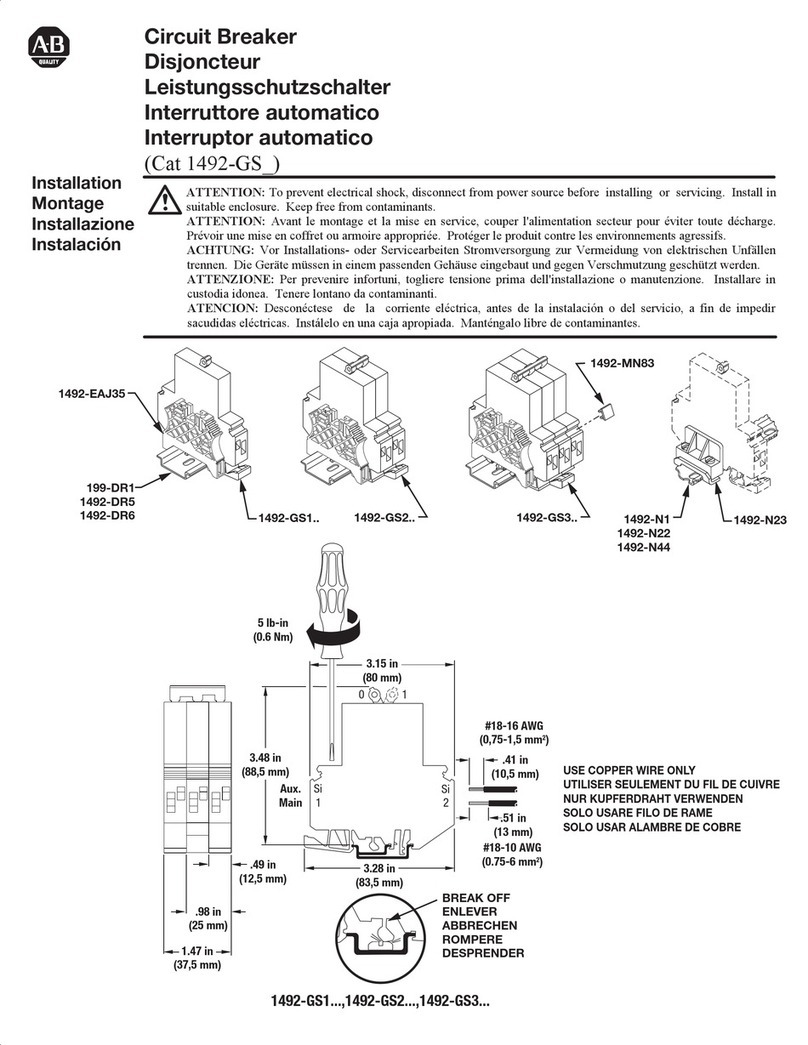 Rockwell Automation 1492-GS1 Series Installation