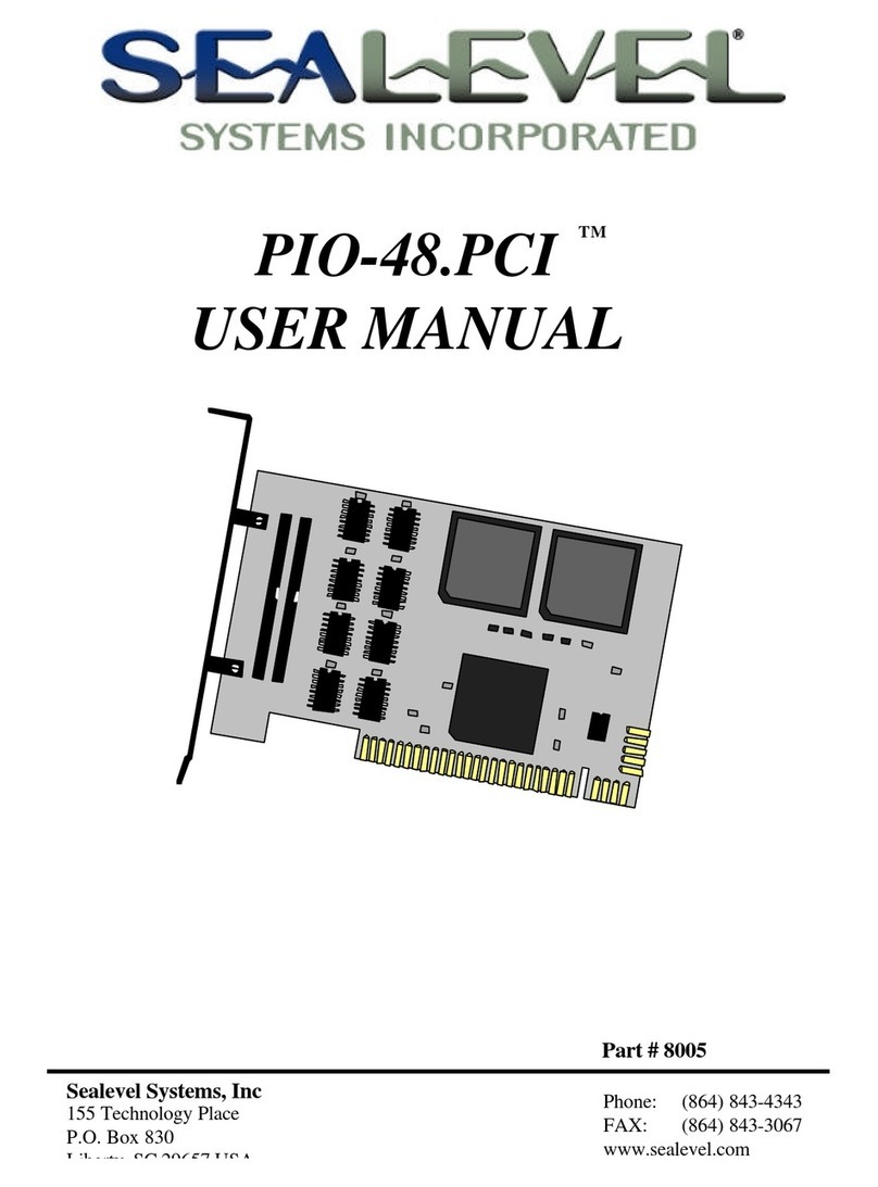 SeaLevel PIO-48.PCI user manual