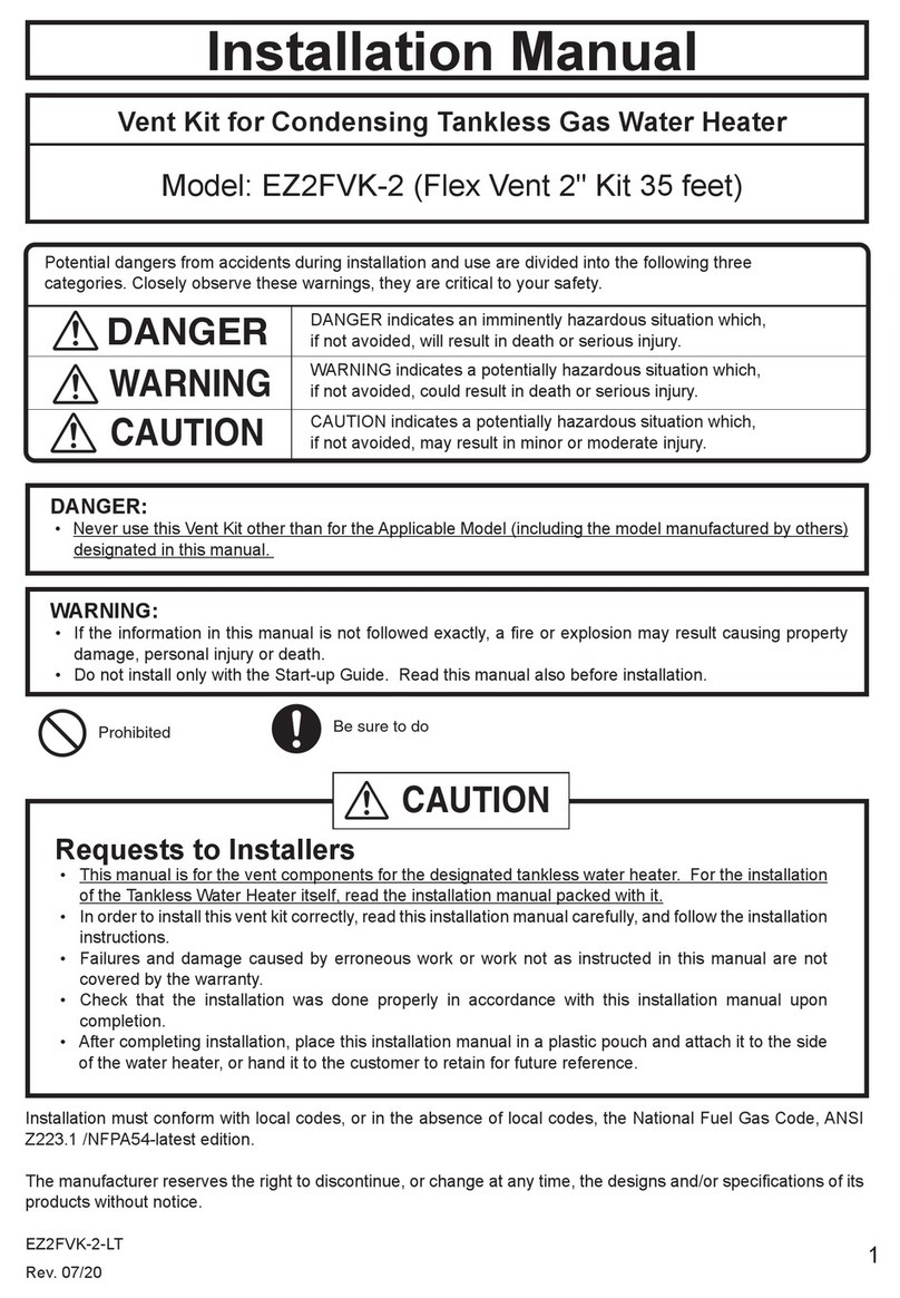 Noritz EZ2FVK-2 installation manual