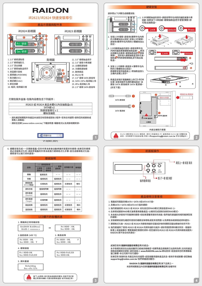 Raidon InTANK iR2823 Original operating instructions