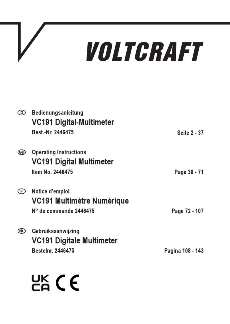 VOLTCRAFT VC191 User manual