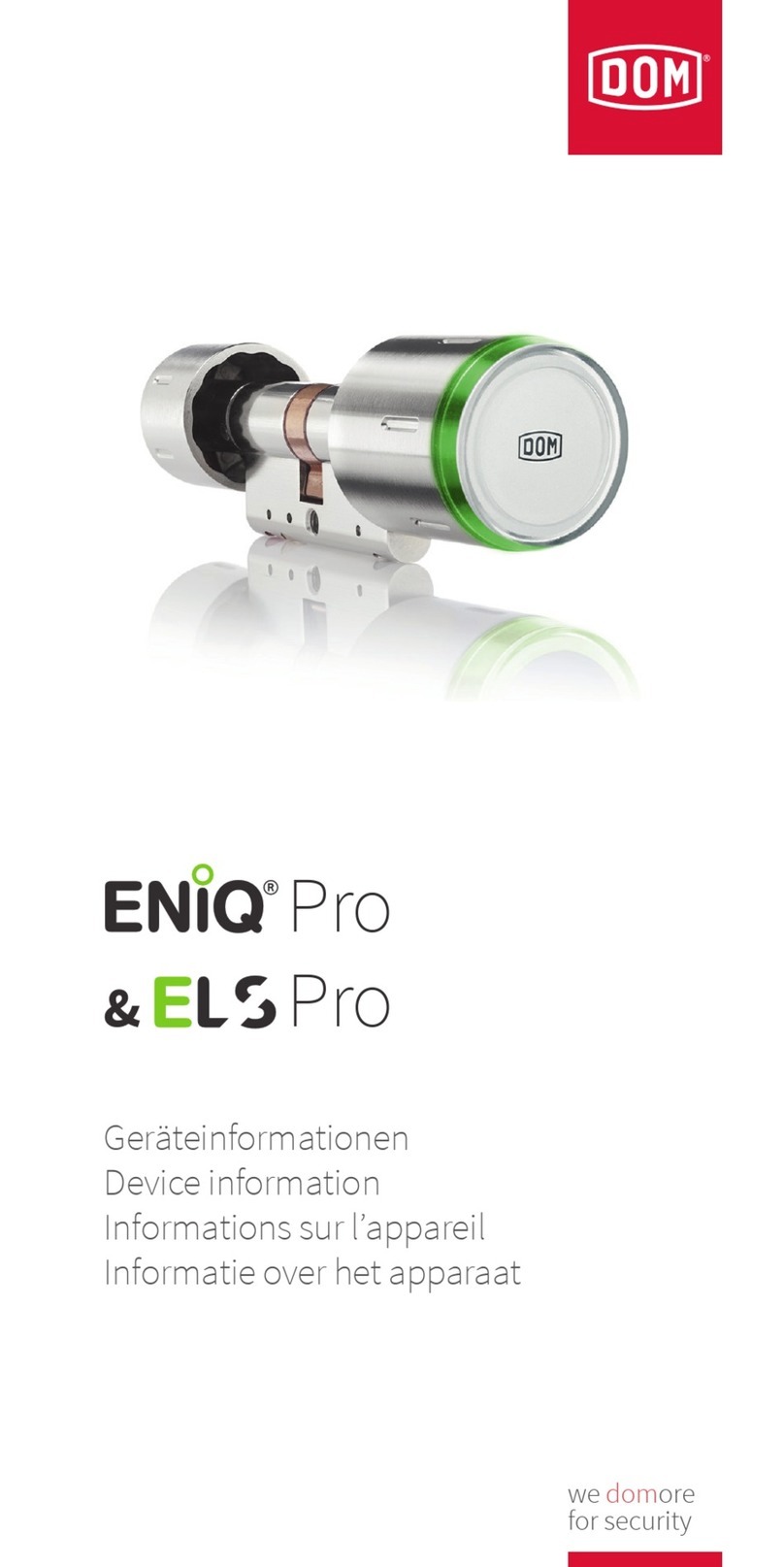 DOM ENiQ Pro Owner's manual