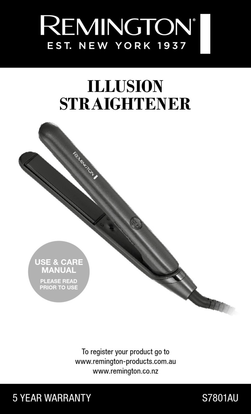 Remington Illusion S7801AU Use & care manual