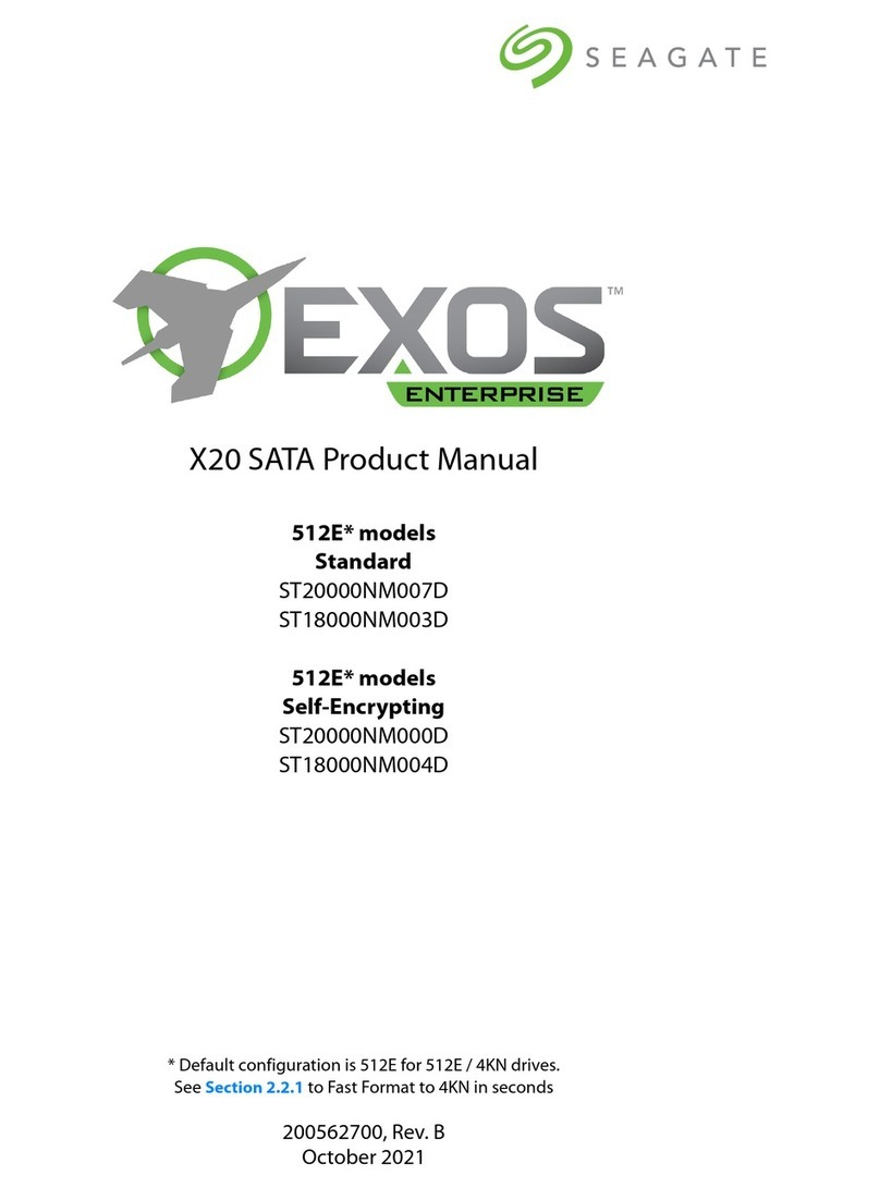 Seagate Exos Enterprise X20 User manual