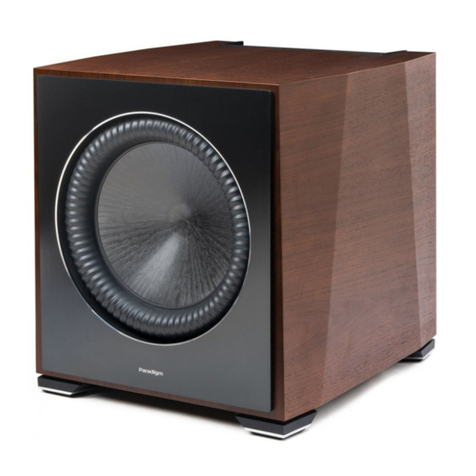 Paradigm XR11 User manual