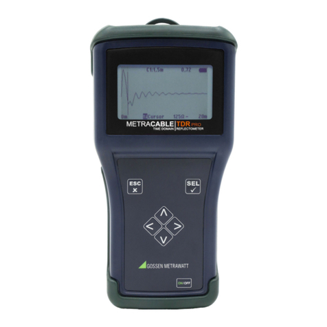 Gossen MetraWatt METRACABLE TDR PRO operating instructions