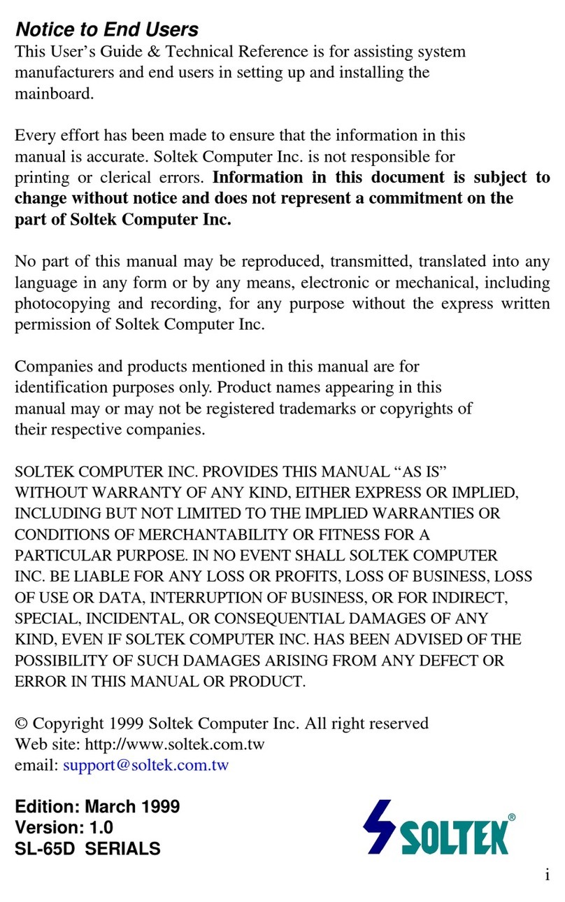 SOLTEK SL-65D User manual