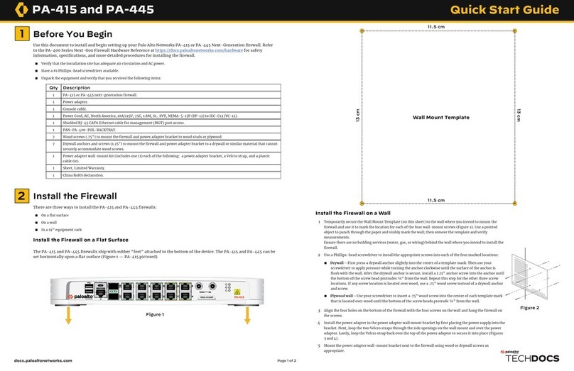 PaloAlto Networks PA-415 User manual PaloAlto Networks PA-415 User manual