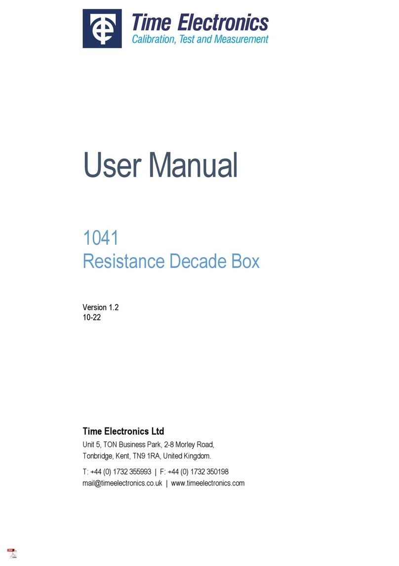Time Electronics 1041 User manual