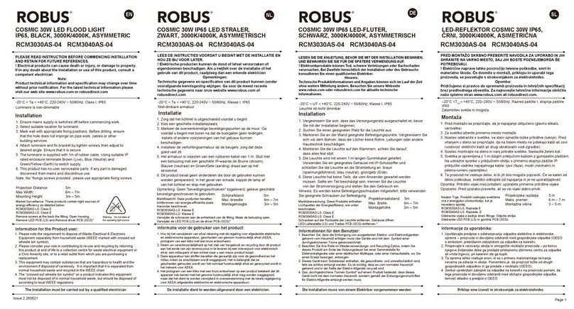 Robus COSMIC RCM3030AS-04 User manual