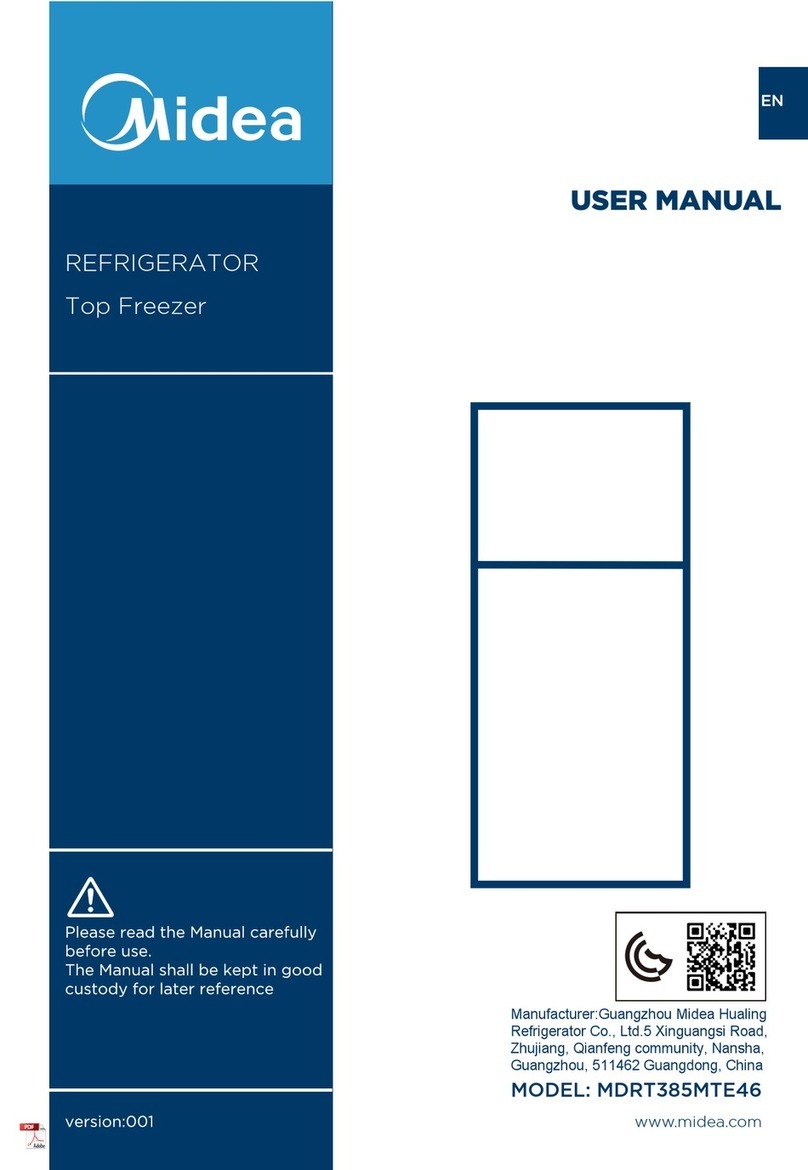 Midea MDRT385MTE46 User manual