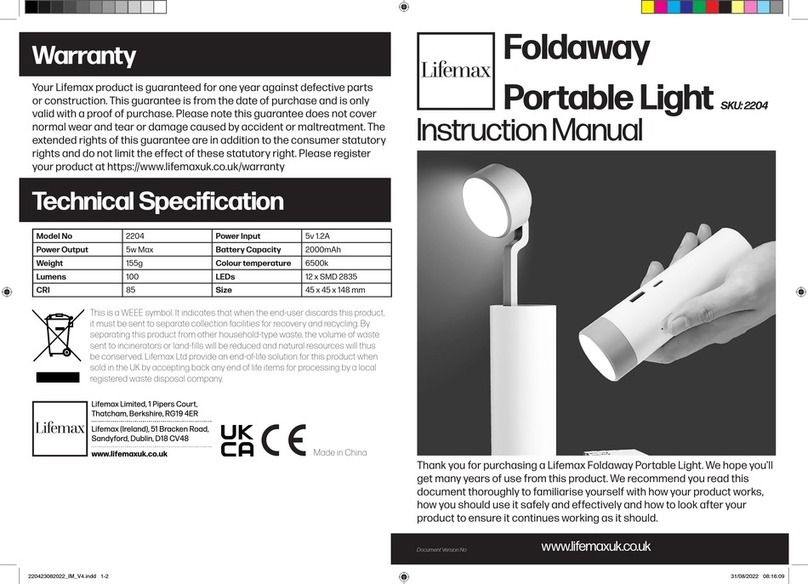 Lifemax 2204 User manual