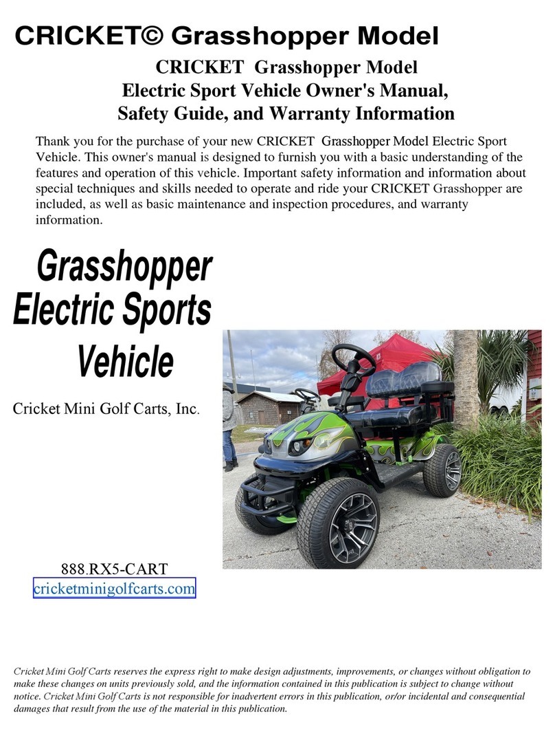 Cricket Grasshopper Owner's manual, safety guide, and warranty information Cricket Grasshopper Owner's manual, safety guide, and warranty information