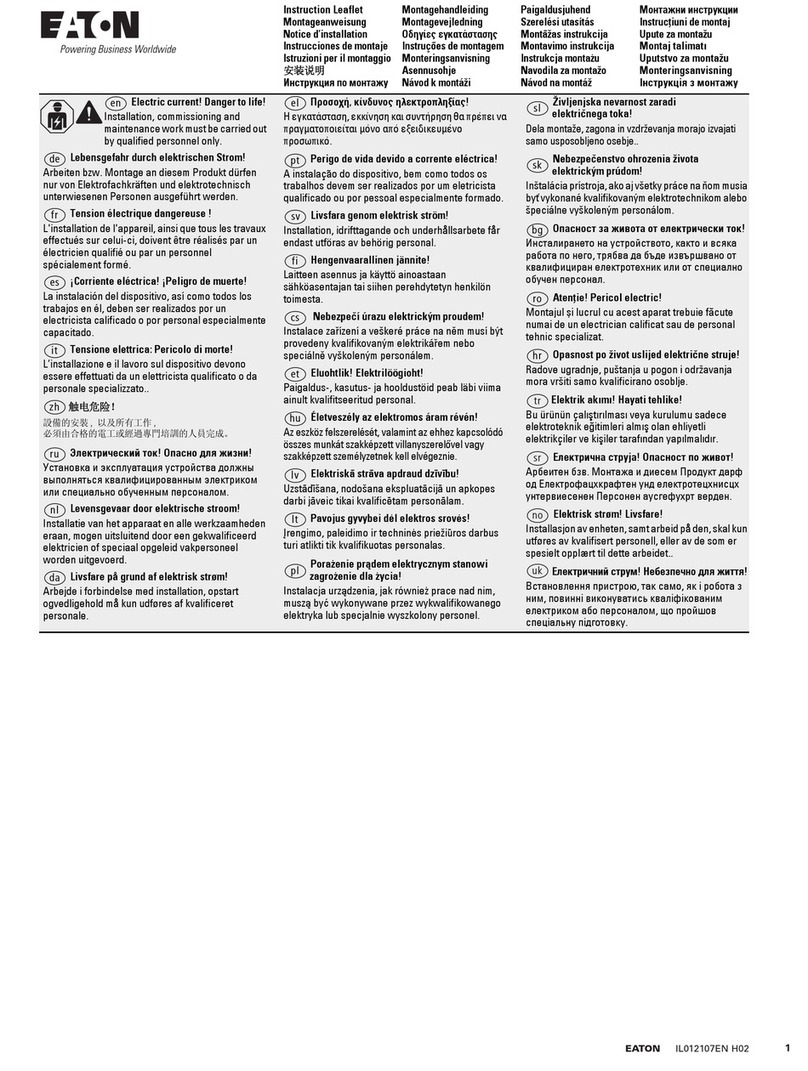Eaton Power Defense PD3 Instruction leaflet