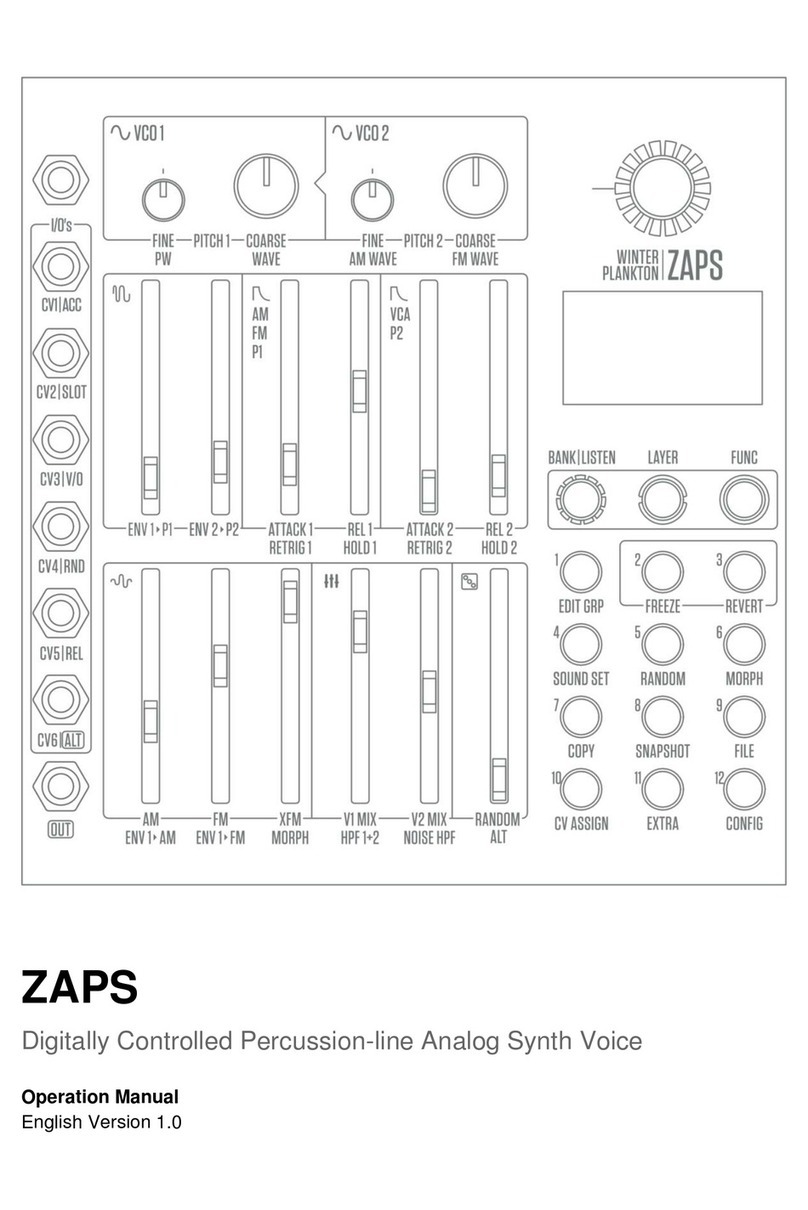 Plankton Electronics ZAPS Operation manual