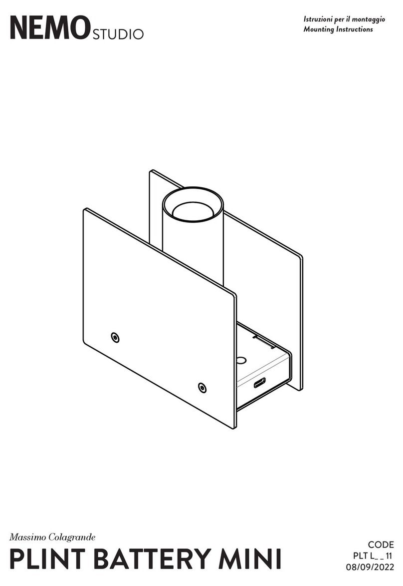 Nemo Studio PLINT BATTERY MINI Mounting instructions