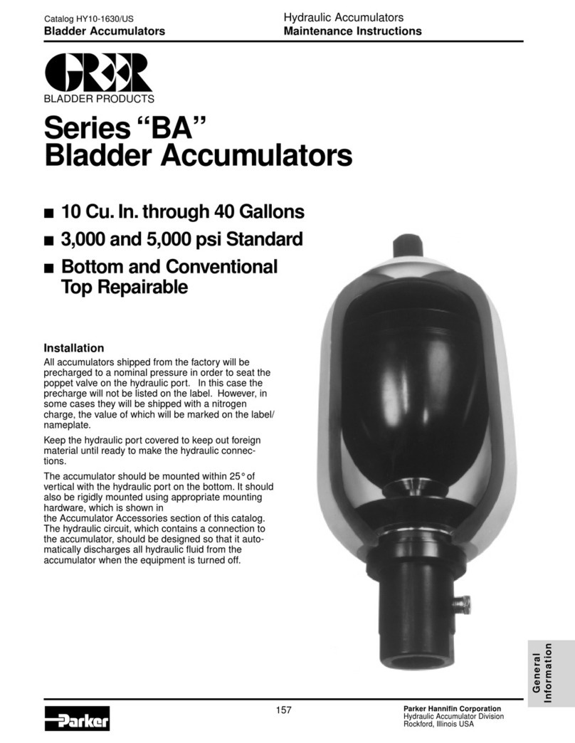 Parker Greer BA Series maintenance