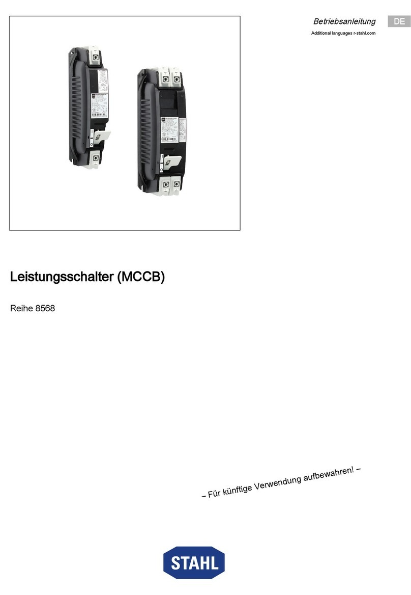 Stahl MCCB 8568 Series User manual Stahl MCCB 8568 Series User manual