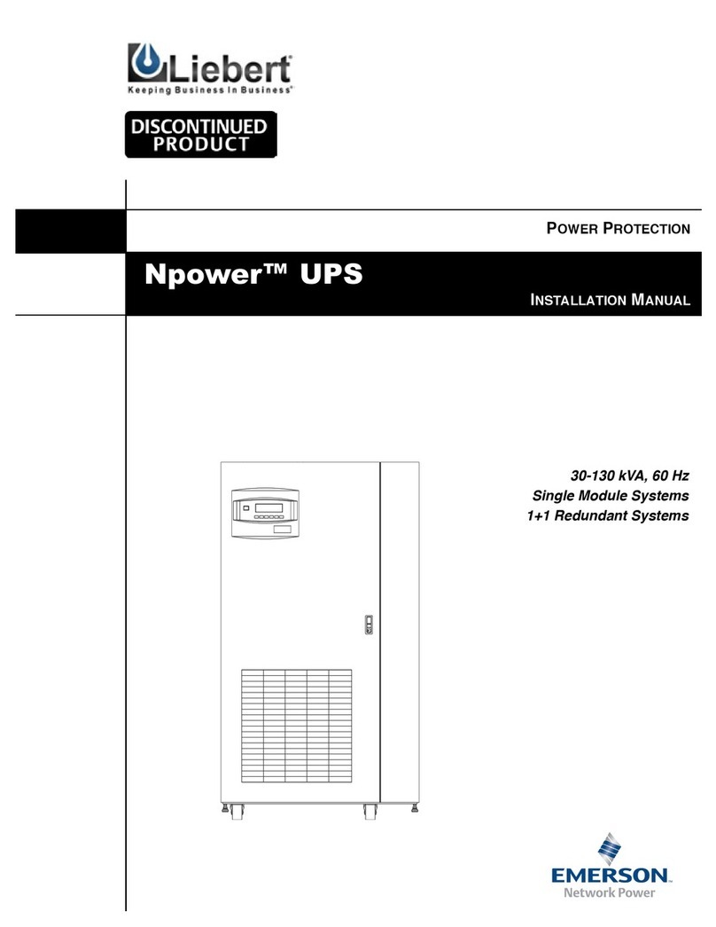 Emerson Liebert Npower 30-50 kVA installation manual