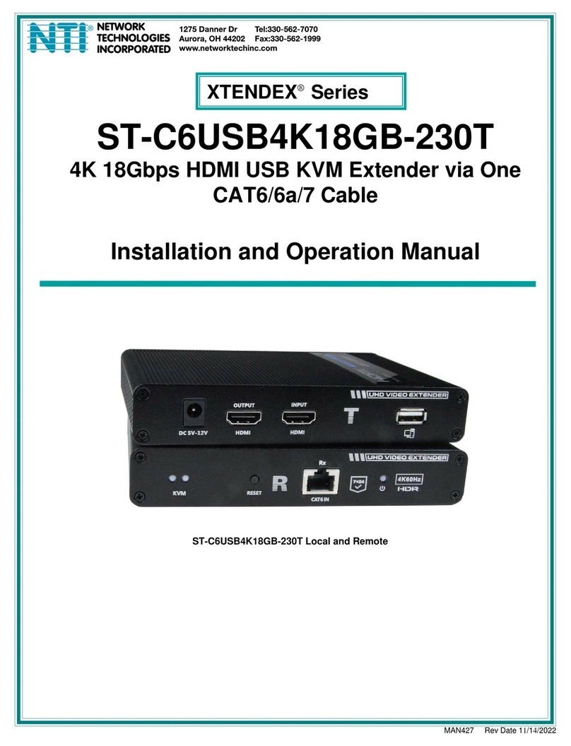 NTI XTENDEX Series User manual