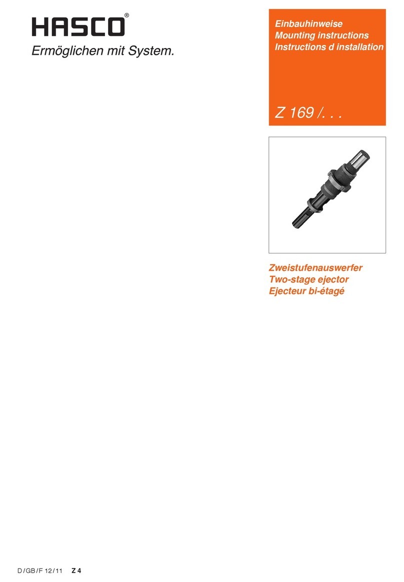 Hasco Z169 Series Mounting instructions Hasco Z169 Series Mounting instructions
