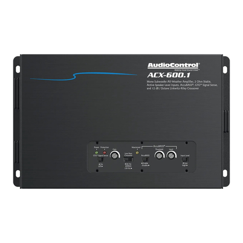 Audio Control ACX-600.1 quick start guide