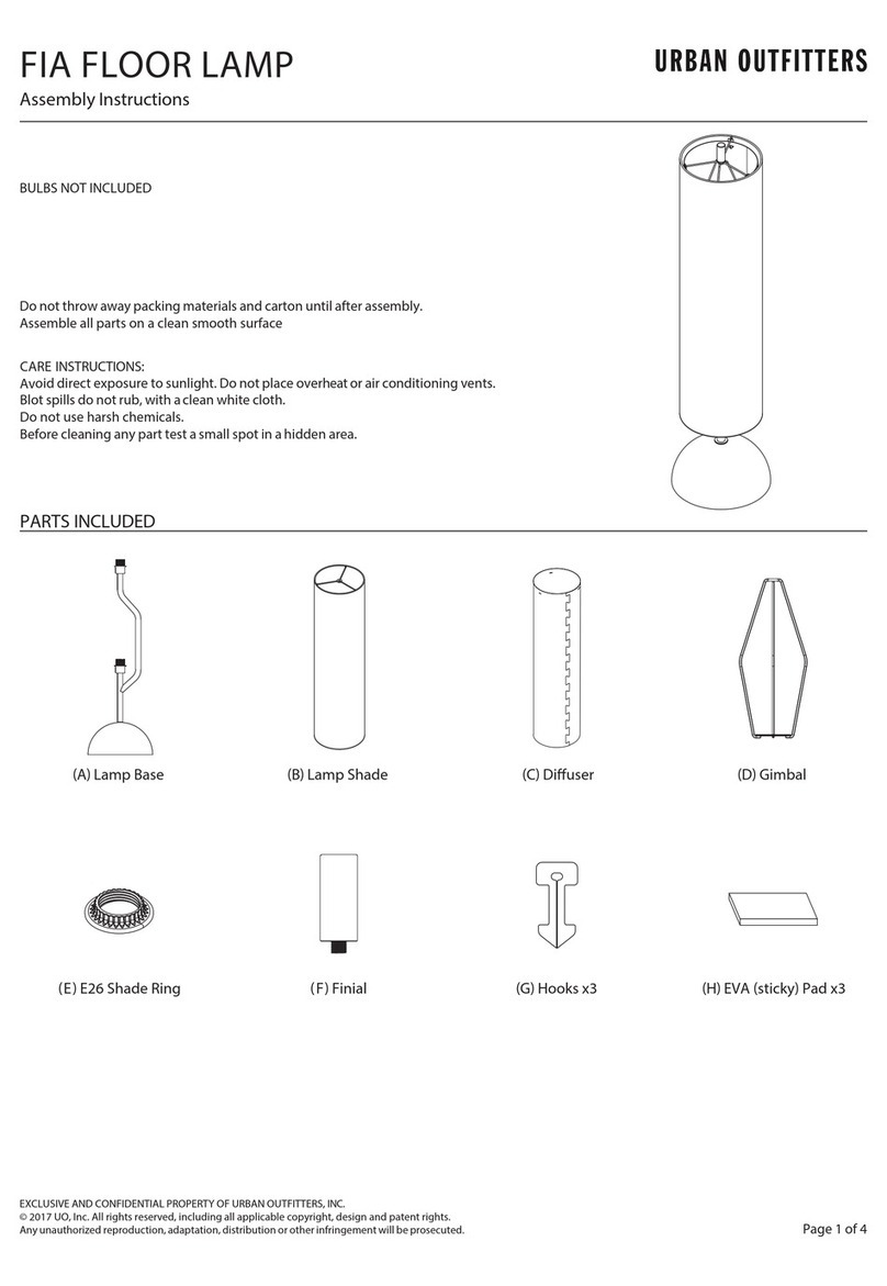 URBAN OUTFITTERS FIA Assembly instructions