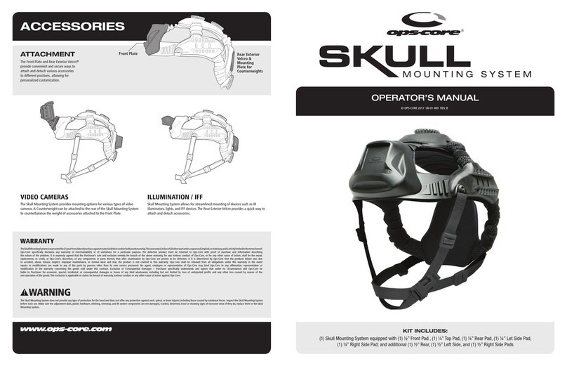 Ops-Core SKULL User manual Ops-Core SKULL User manual