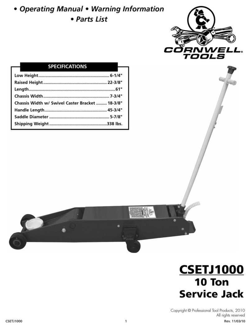 Cornwell Tools CSETJ1000 User manual Cornwell Tools CSETJ1000 User manual