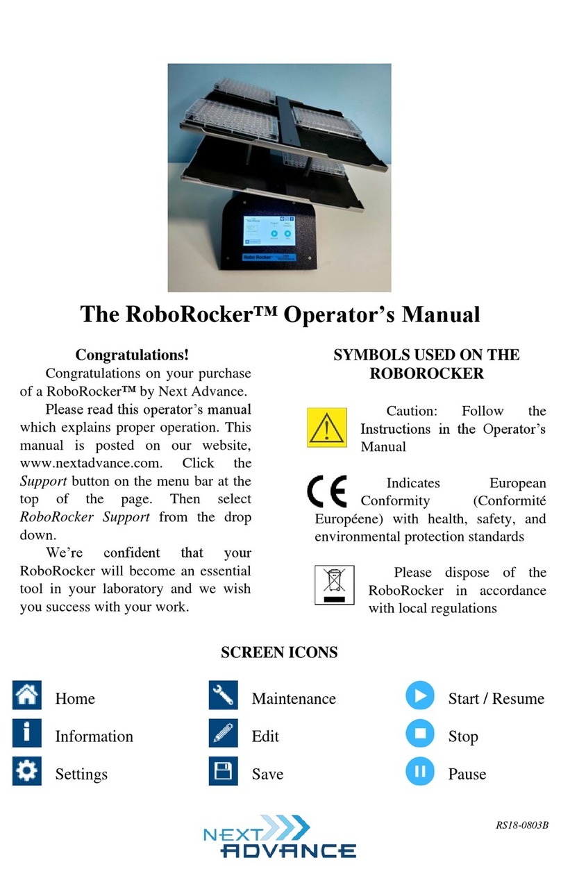 Next Advance RoboRocker Operator's manual