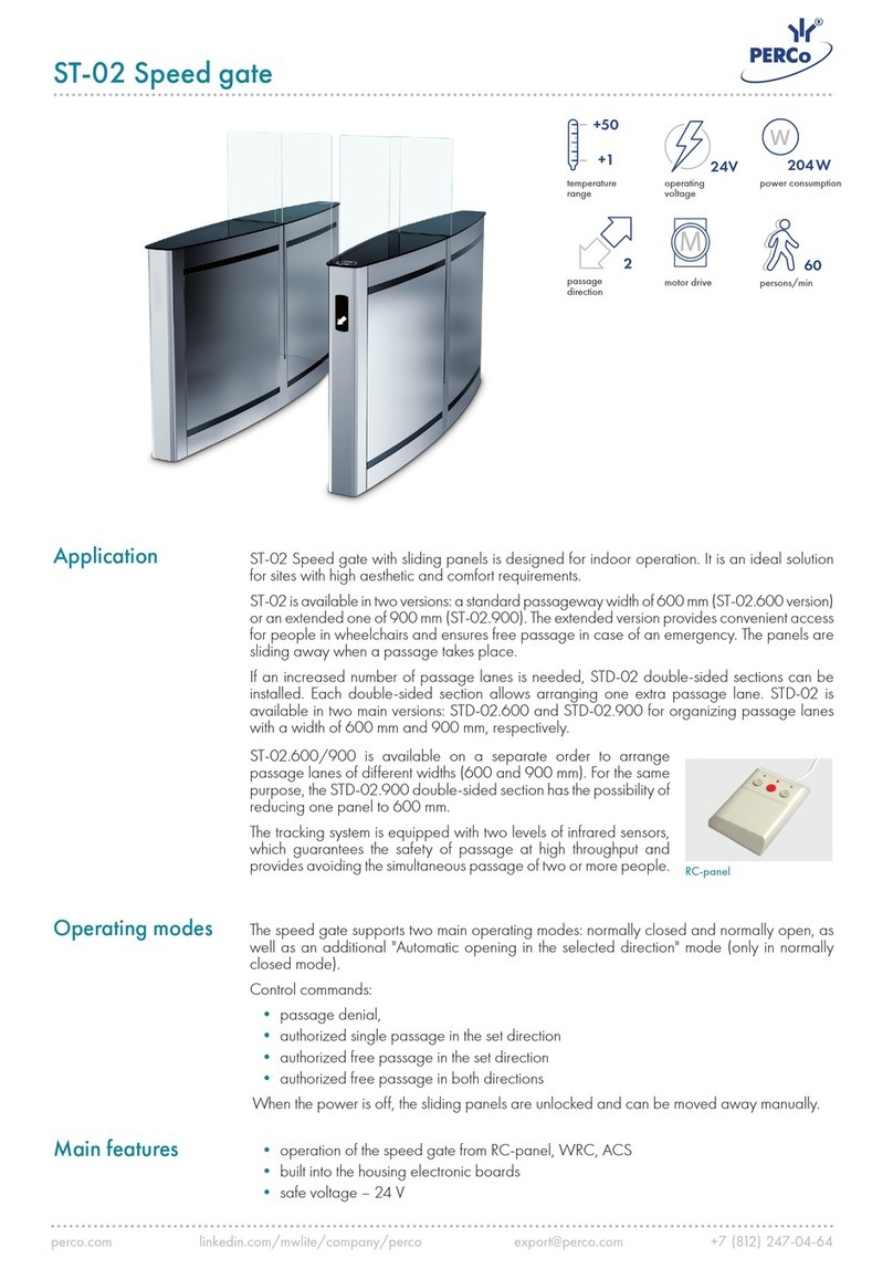 PERCo ST-02 Series User manual