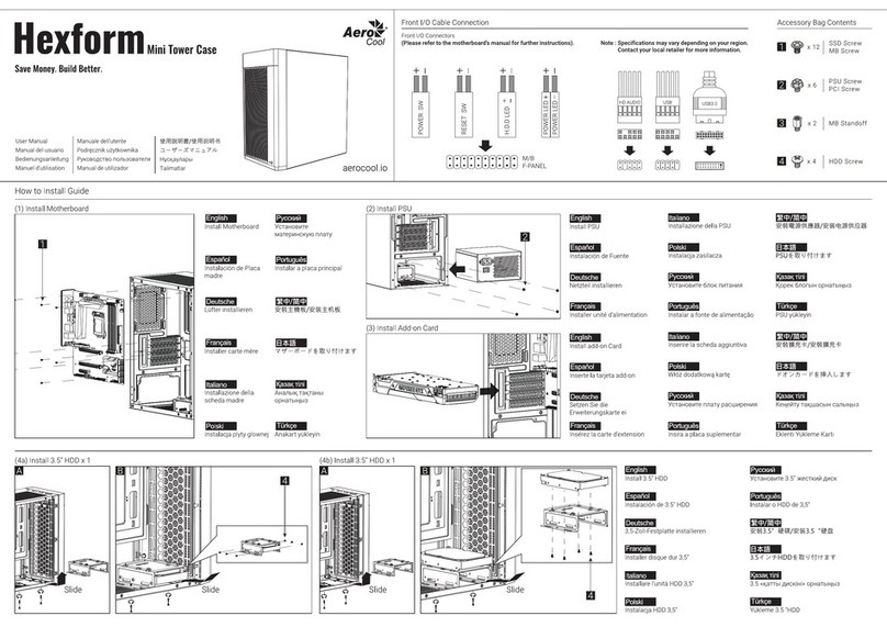 Aerocool Hexform User manual