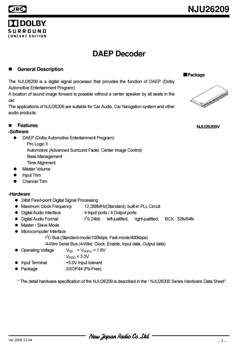 JRC NJU26209 manual