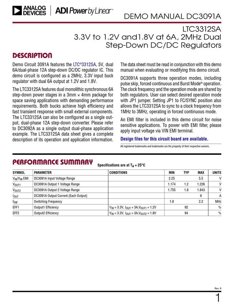 Analog Devices Linear ADI Power DC3091 manual Analog Devices Linear ADI Power DC3091 manual