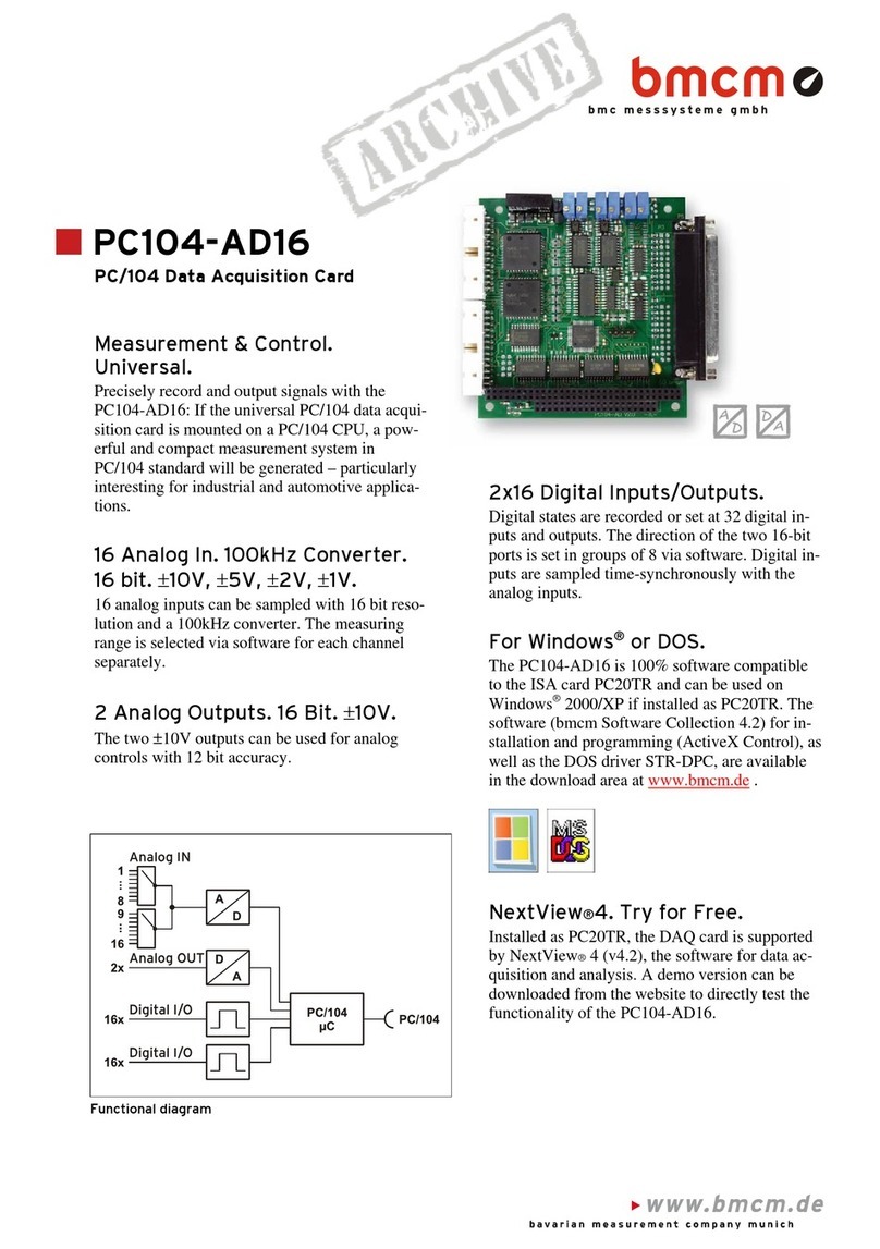 bmcm PC104-AD16 User manual