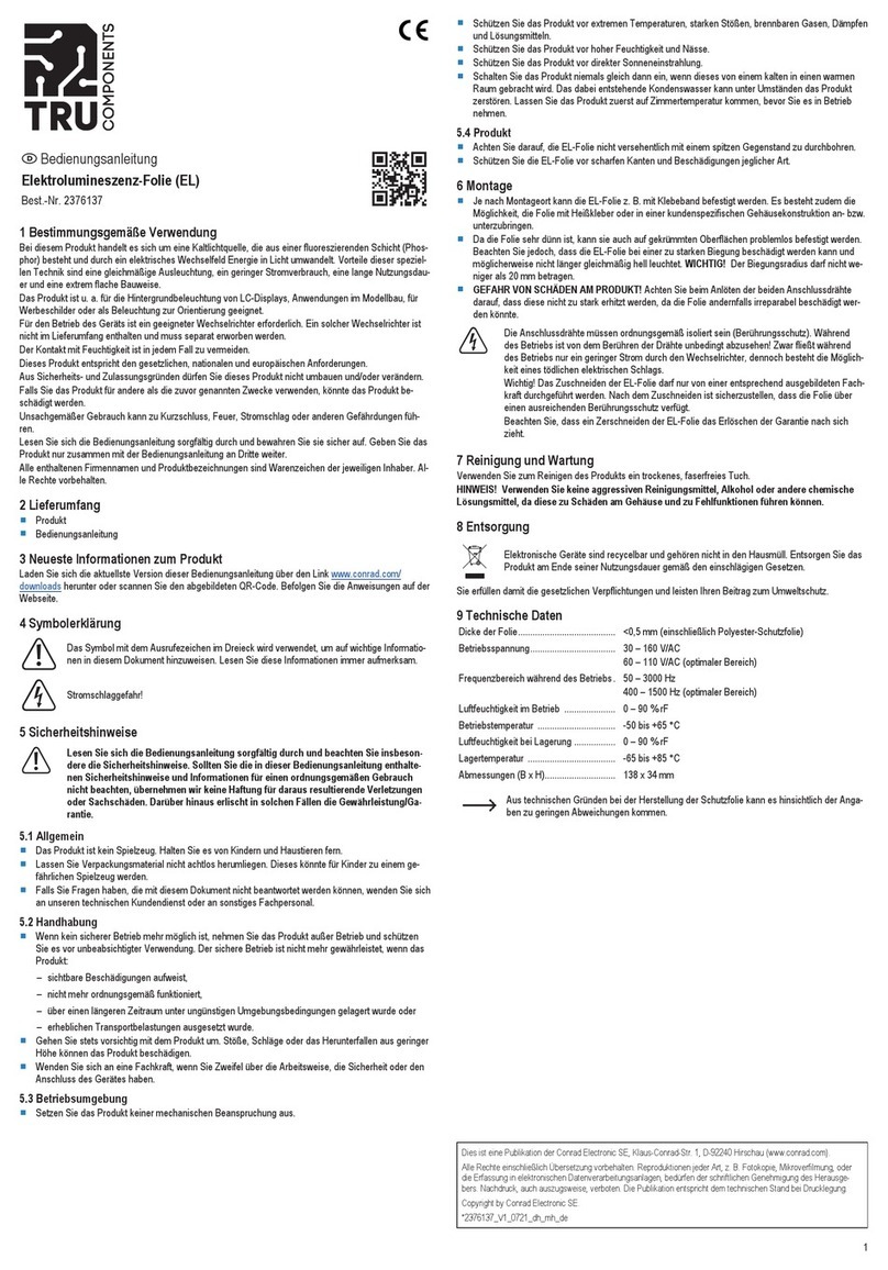 TRU Components 2376137 operating instructions