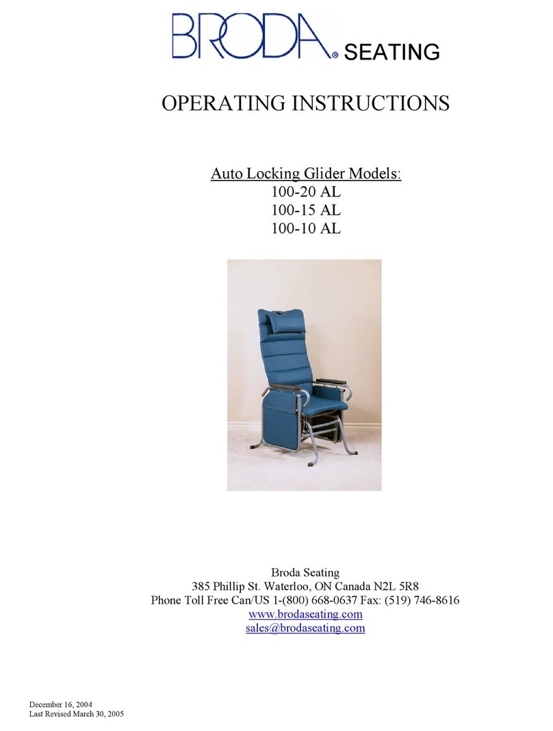 BRODA Seating 100-20 AL User manual