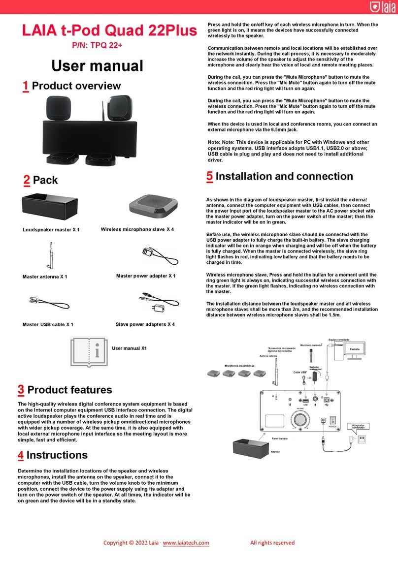 LAIA t-Pod Quad 22Plus user manual