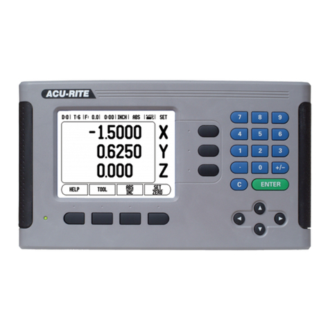 ACU-RITE 200S READOUTS User manual ACU-RITE 200S READOUTS User manual